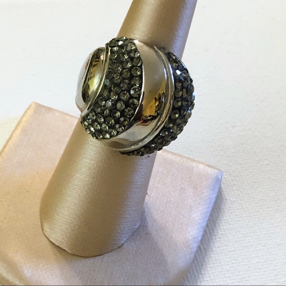 DOME RHINESTONE RING